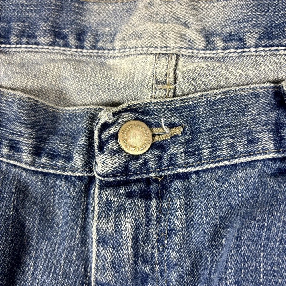 Wrangler Jeans Co Denim Pants Mens 36x29 Blue Straight Leg Workwear Casual